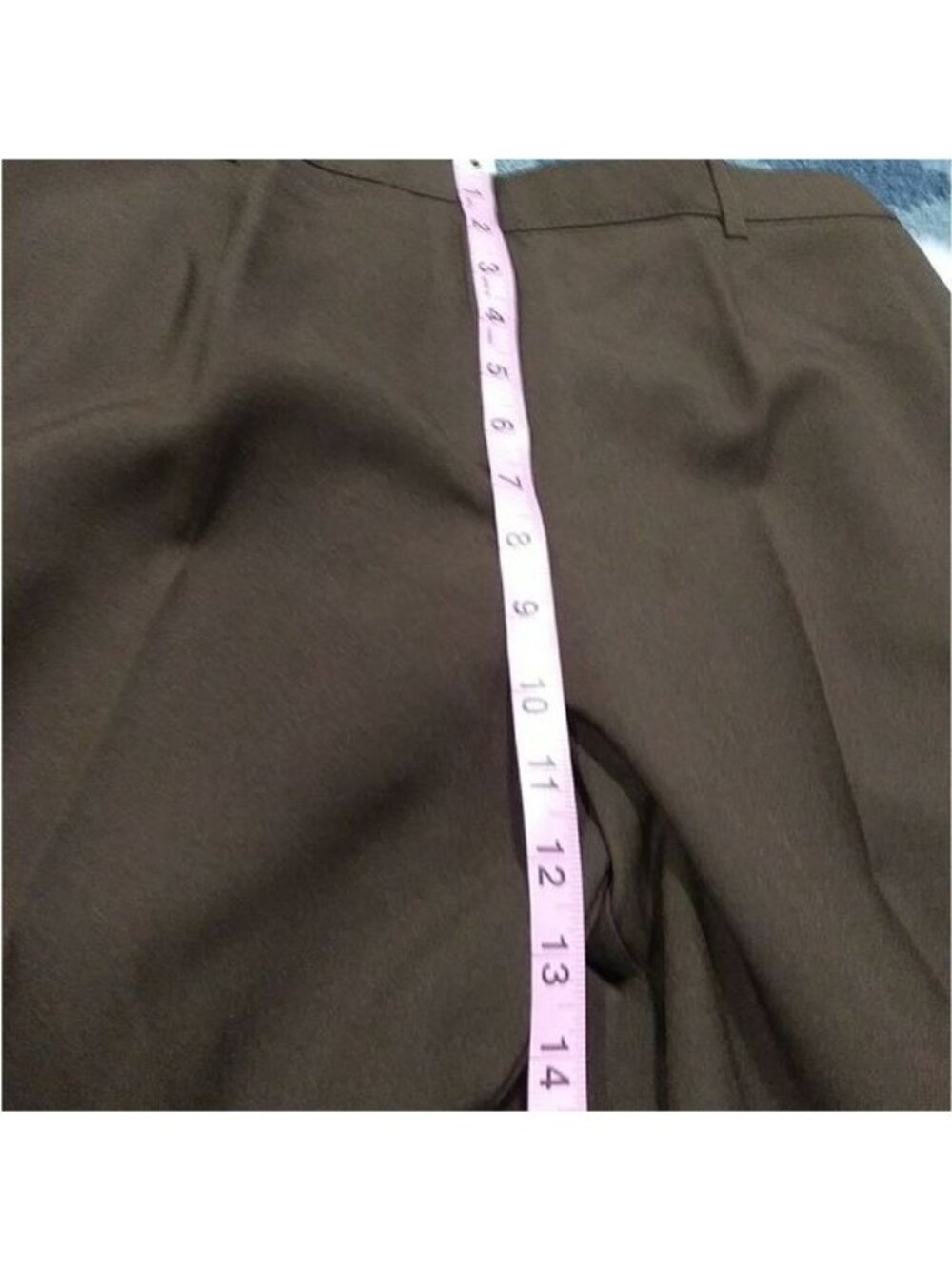 White Stag Brown Straight Leg Dress Pants Size 12 Lagenlook Preppy - Picture 13 of 13